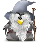 Tux versione Gandalf, mascotte del blog init.d
