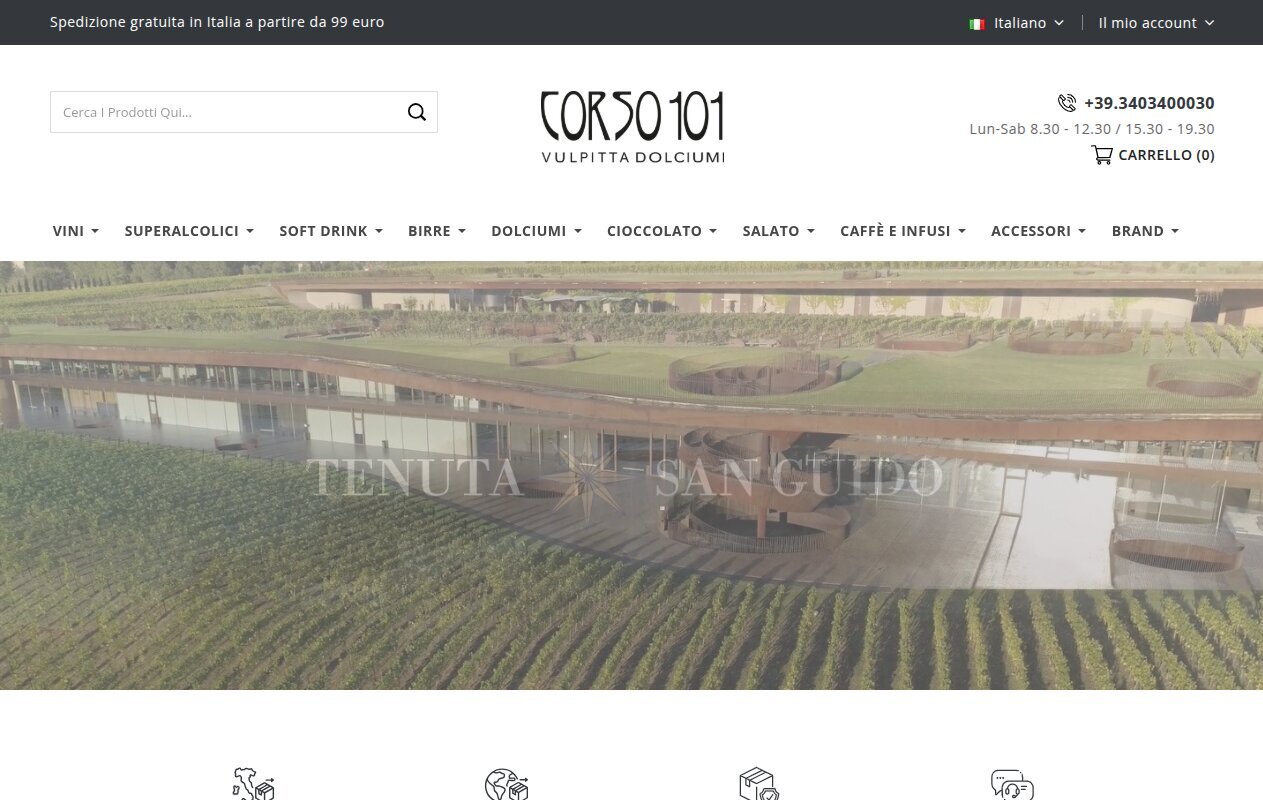 Corso 101: e-commerce PrestaShop di vini e specialità italiane